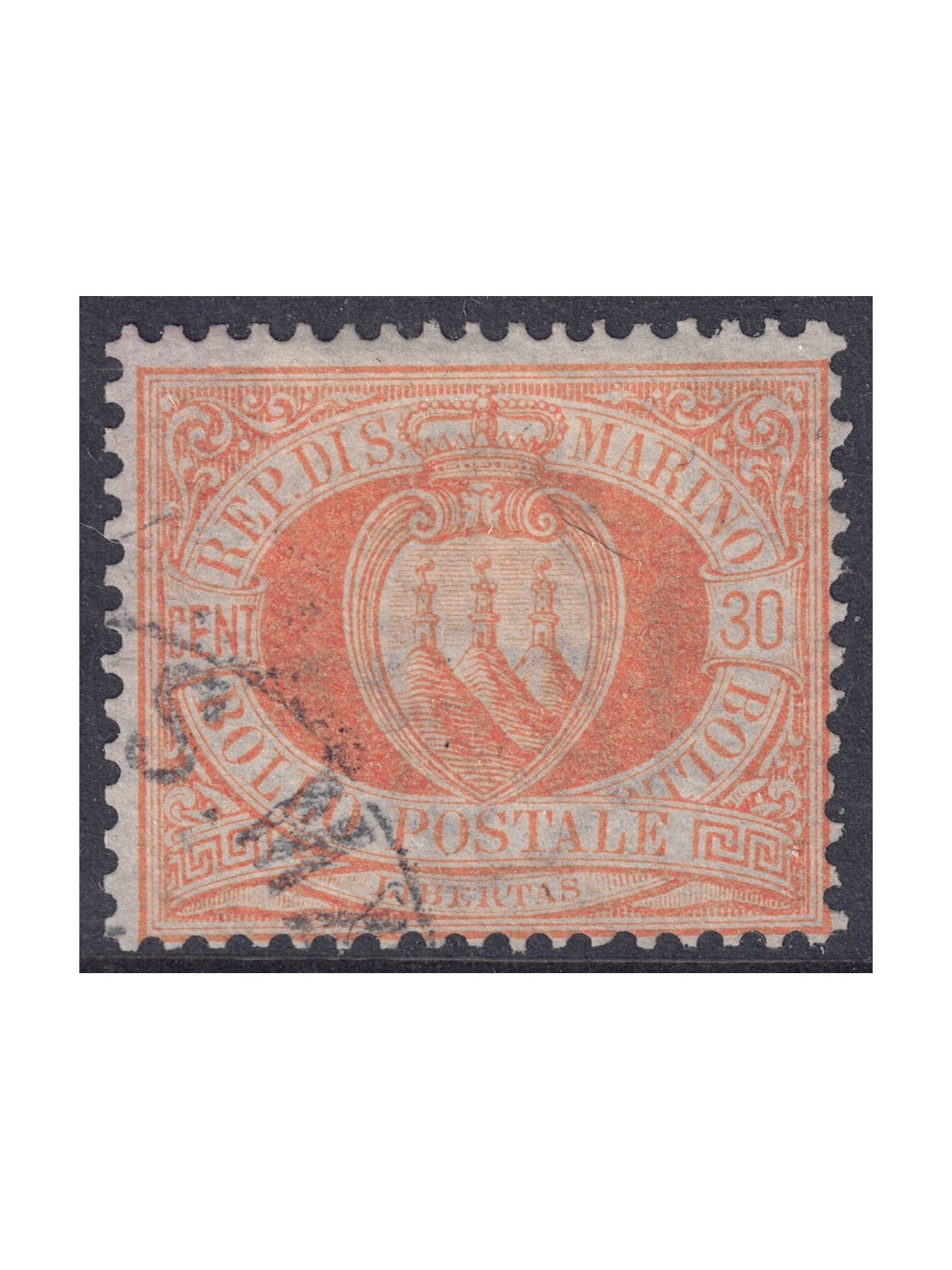 SAN MARINO 1892-94 30c orange us