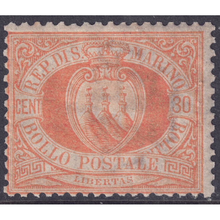 SAN MARINO 1892-94 30c orange MNH**
