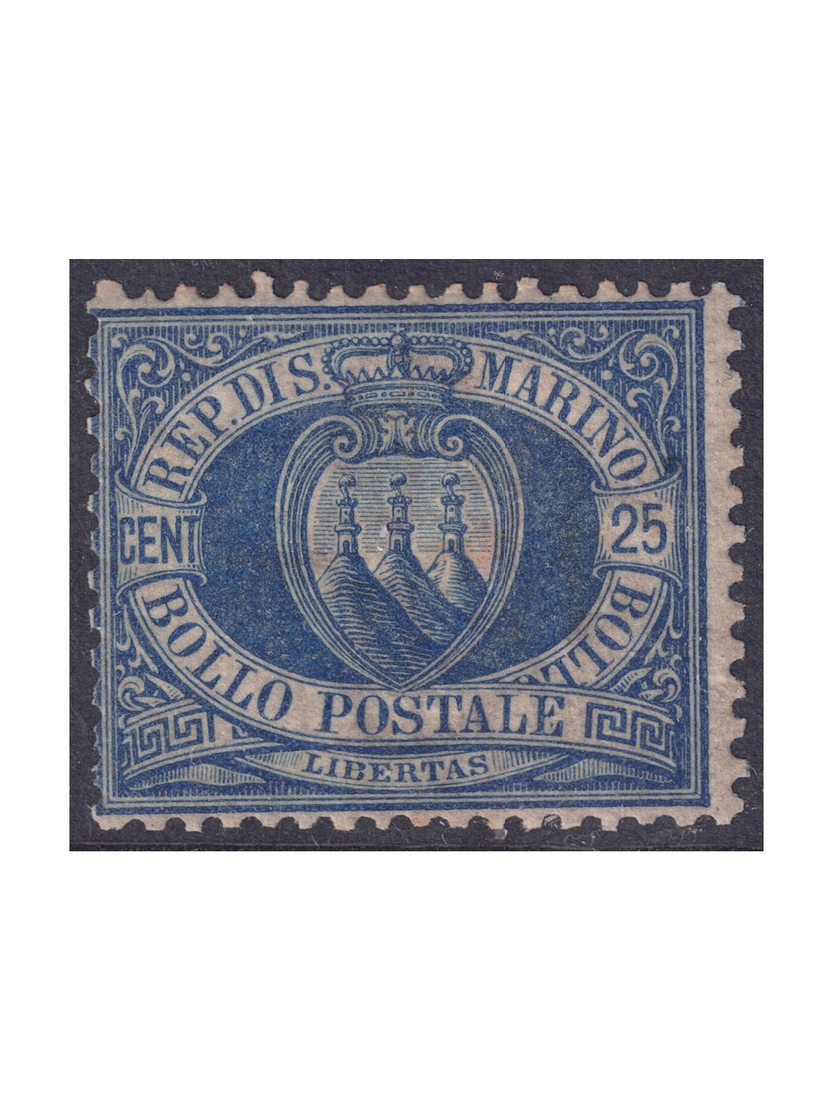 SAN MARINO 1894-99 25c blue MH*