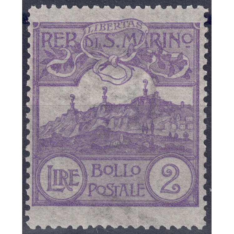 SAN MARINO 1903 2£ violet MNH** ©