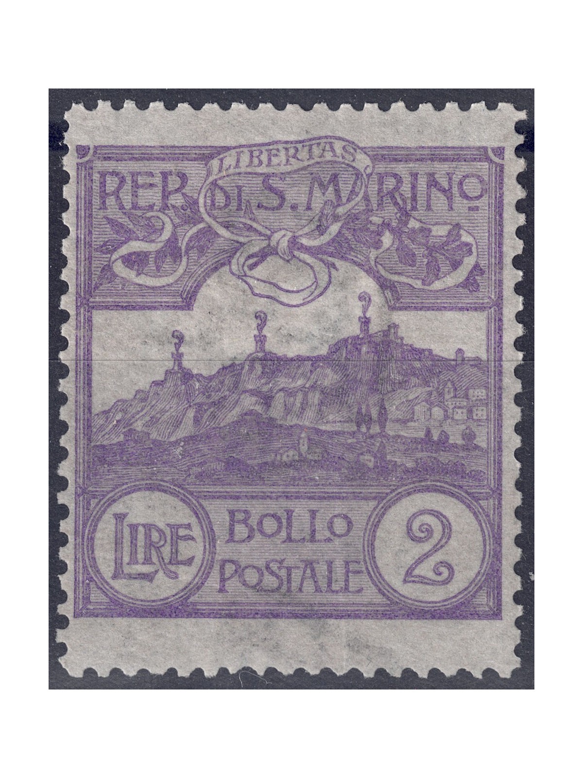 SAN MARINO 1903 2£ violet MNH** ©