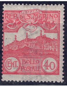 SAN MARINO 1903 40c vermilion MNH**