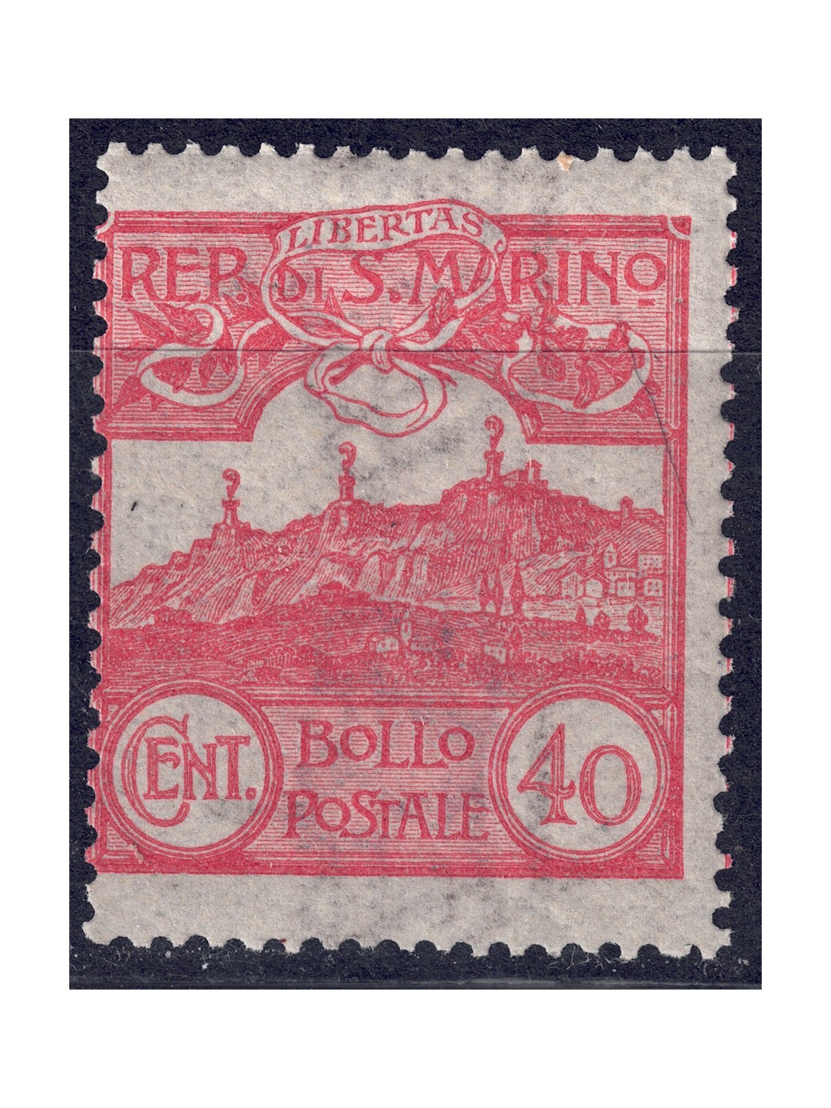 SAN MARINO 1903 40c vermilion MNH**