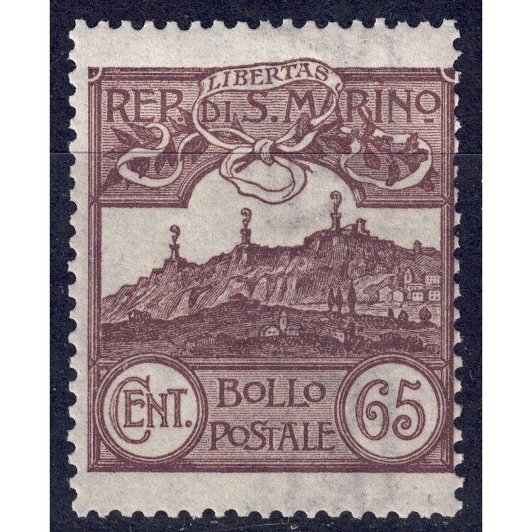 SAN MARINO 1903 65c brown MNH**