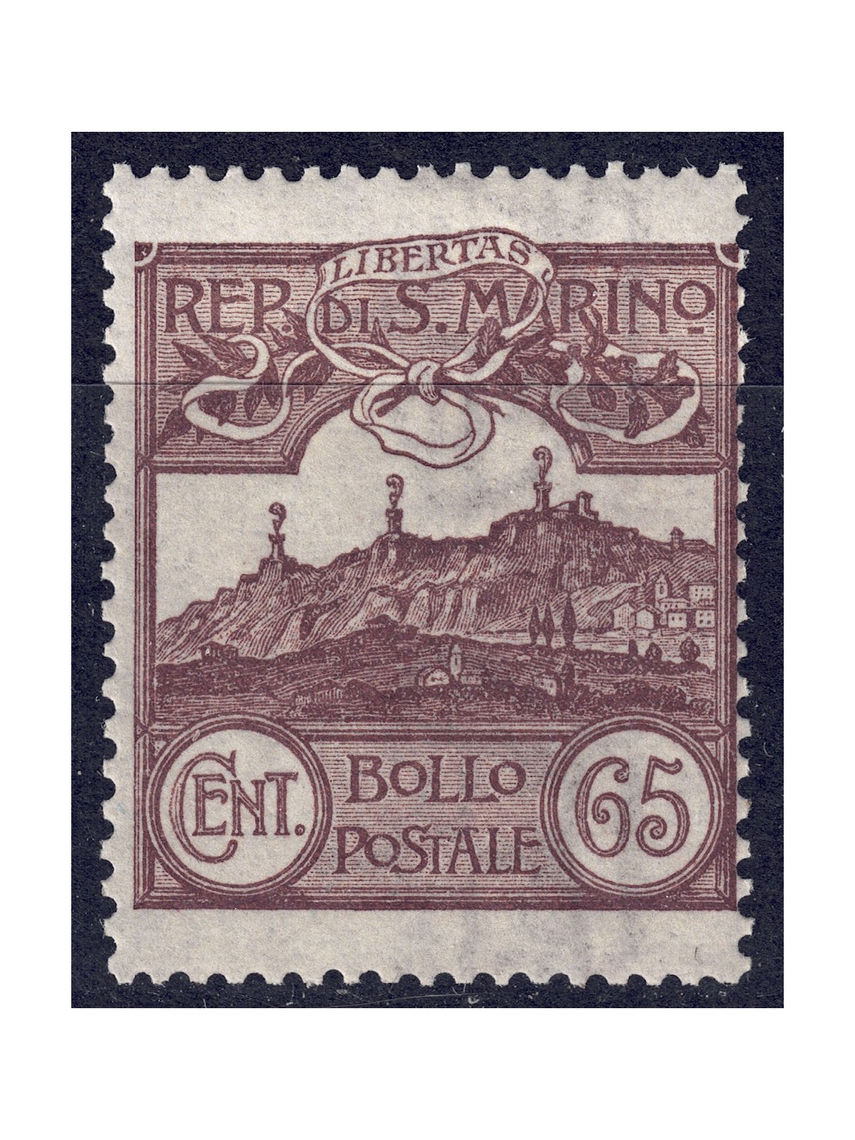 SAN MARINO 1903 65c brown MNH**