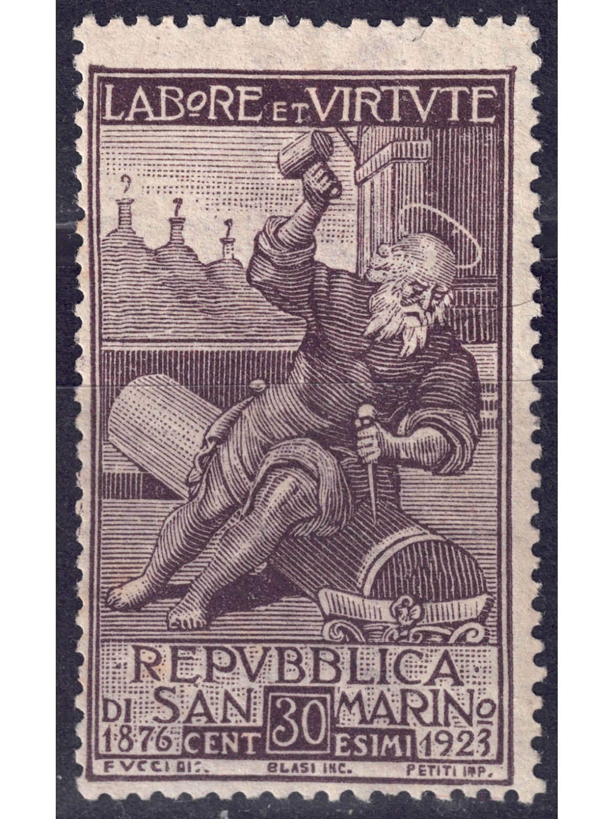 SAN MARINO 1923 Pro Società di Mutuo Soccorso MNH**