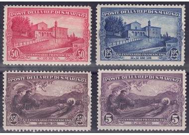 SAN MARINO 1928 San Francesco 4v MNH**