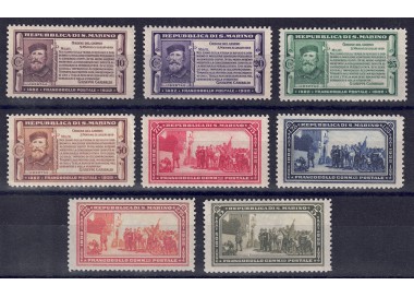 SAN MARINO 1932 Giuseppe Garibaldi 8v MNH** ©
