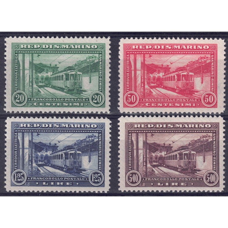 SAN MARINO 1932 Rimini-San Marino railway 4v MNH**