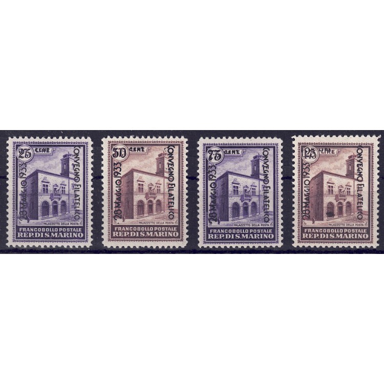 SAN MARINO 1933 Philatelic Conference 4v MNH** ©