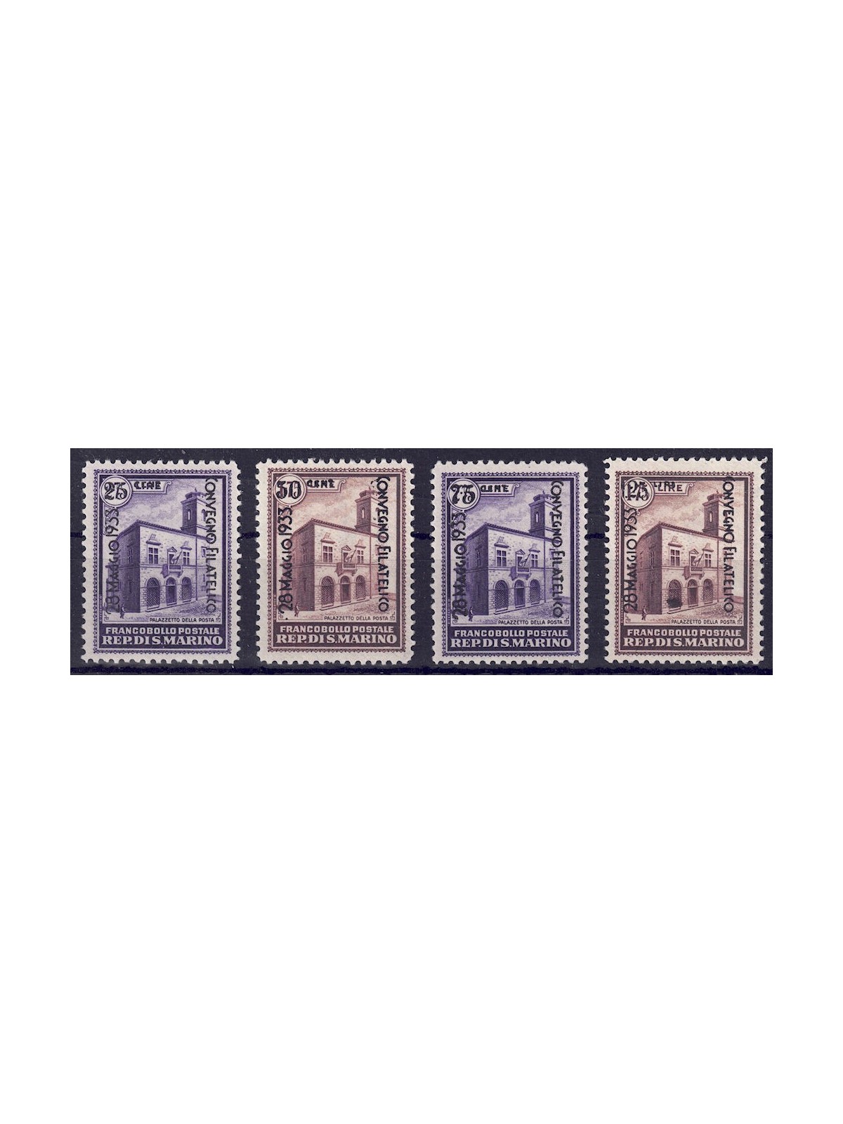 SAN MARINO 1933 Philatelic Conference 4v MNH** ©