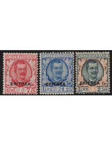 ERITREA 1926 Floral type 3v MNH** ©