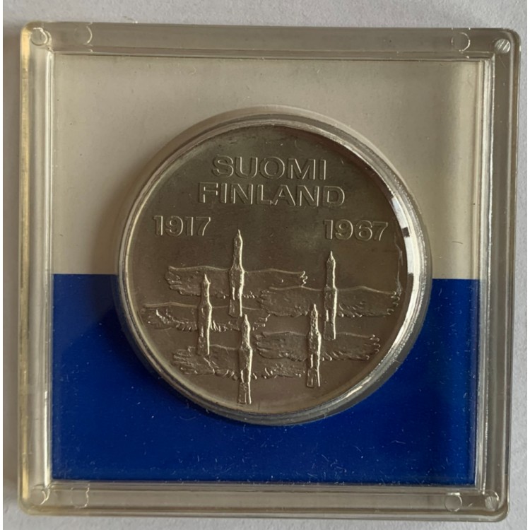 FINLANDIA 1975 Presidente Kekkonen 10 Markkaa Argento FDC