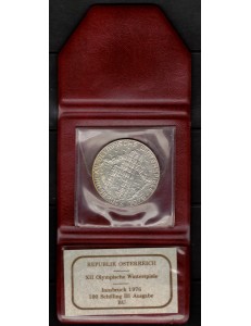 AUSTRIA 1976 Innsbruck Olympics silver coin