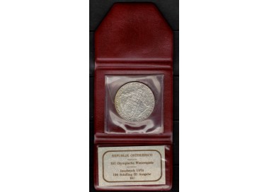 AUSTRIA 1976 Olimpiadi di Innsbruck moneta in argento