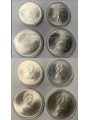 CANADA 1976 XXI Olympic Games Montreal set of 4 silver coins UNC