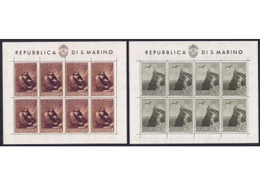 SAN MARINO 1944 Pro Case Popolari 2 s/s MNH** (dif)