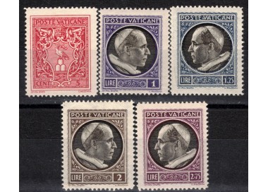 VATICAN 1940 Medallions 5v MNH**