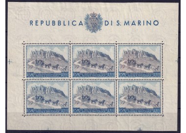 SAN MARINO 1949 UPU Anniversary £ 100 s/s MNH**