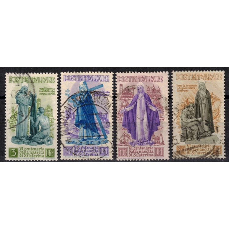 ITALIA 1948 Santa Caterina 4v us