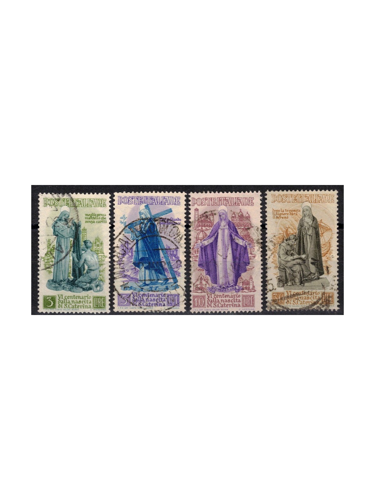ITALY 1948 Saint Catherine 4v used