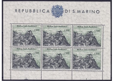 SAN MARINO 1958 View of San Marino s/s MNH**