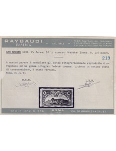 SAN MARINO 1931 Vedute (posta aerea) 10v MNH** ©