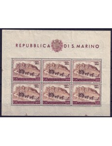 SAN MARINO 1951 Anniversary UPU (airmail) £300 s/s MNH**