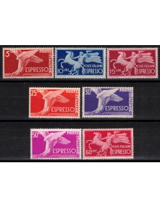 ITALIA 1946-51 Democratica, espressi 7v MH*