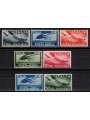 ITALY 1946-48 Democratic (airmail) 7v MH*