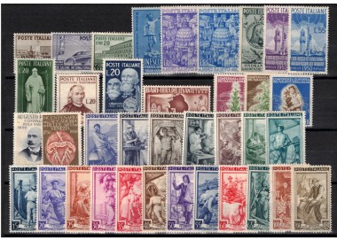 ITALY 1950 Complete Year 37v MH*
