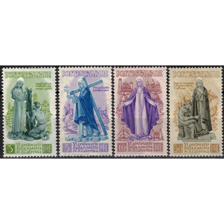 ITALY 1948 Santa Caterina 4v MH*