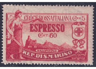 SAN MARINO 1923 Pro Croce Rossa, espresso MNH**