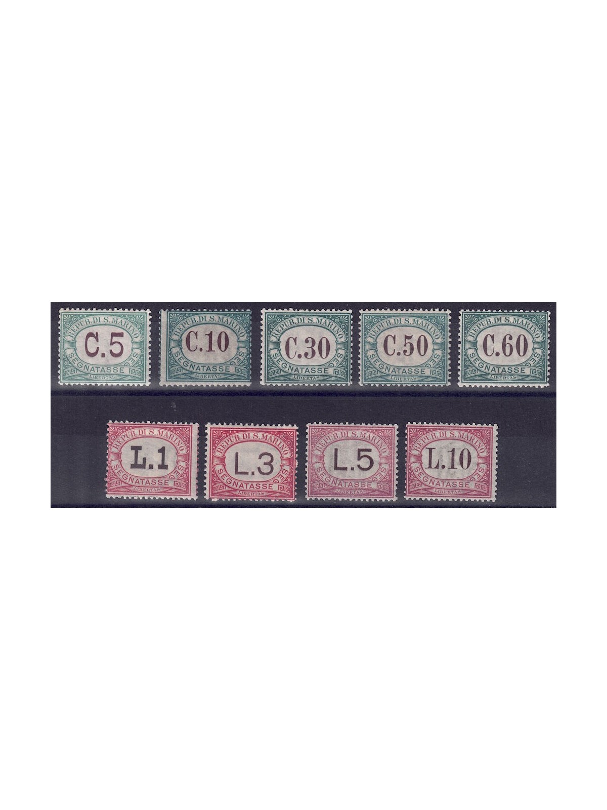 SAN MARINO 1897-1919 Postage due 9v MNH**