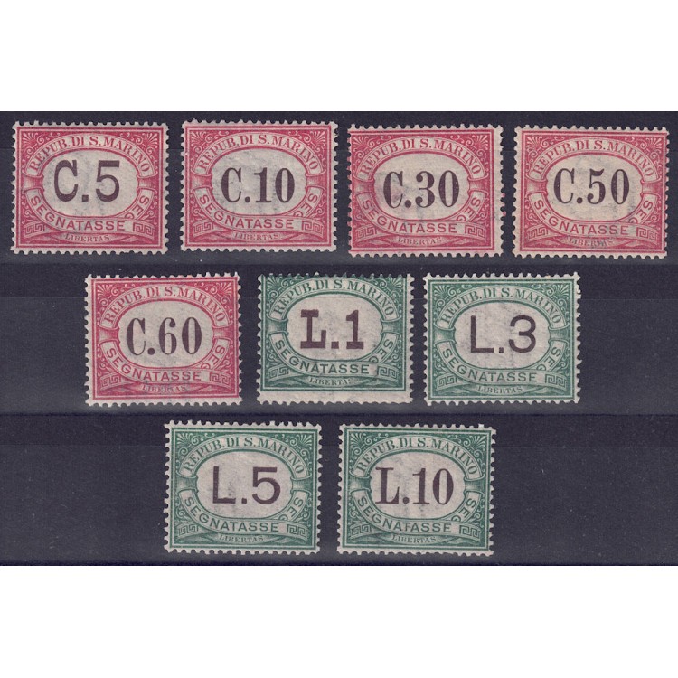 SAN MARINO 1924 Postage due 9v MH*