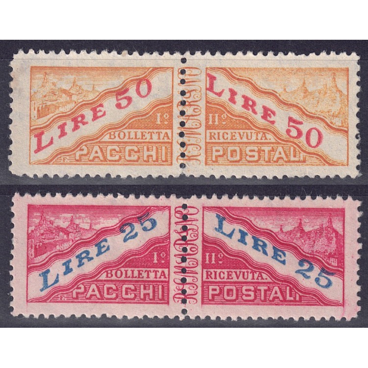 SAN MARINO 1946 Postal parcels (additional values) 2v MNH**
