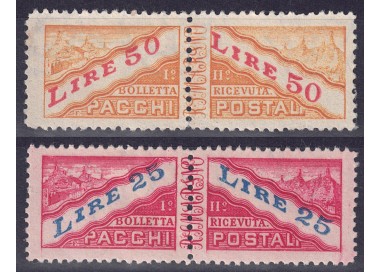SAN MARINO 1946 Pacchi postali (valori complementari) 2v MNH**