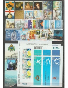 SAN MARINO 2008 Annata completa 33v + 3 BF MNH**