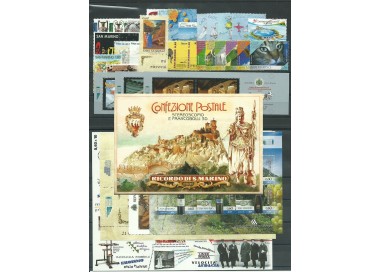 SAN MARINO 2009 Annata completa 28v + 7 BF MNH**