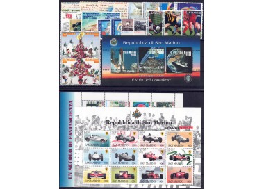 SAN MARINO 1998 Annata completa 23v + 3 BF MNH**