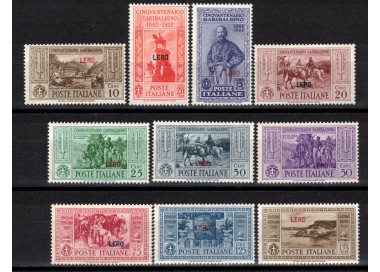 AEGEAN LERO 1932 Giuseppe Garibaldi 10v MNH**