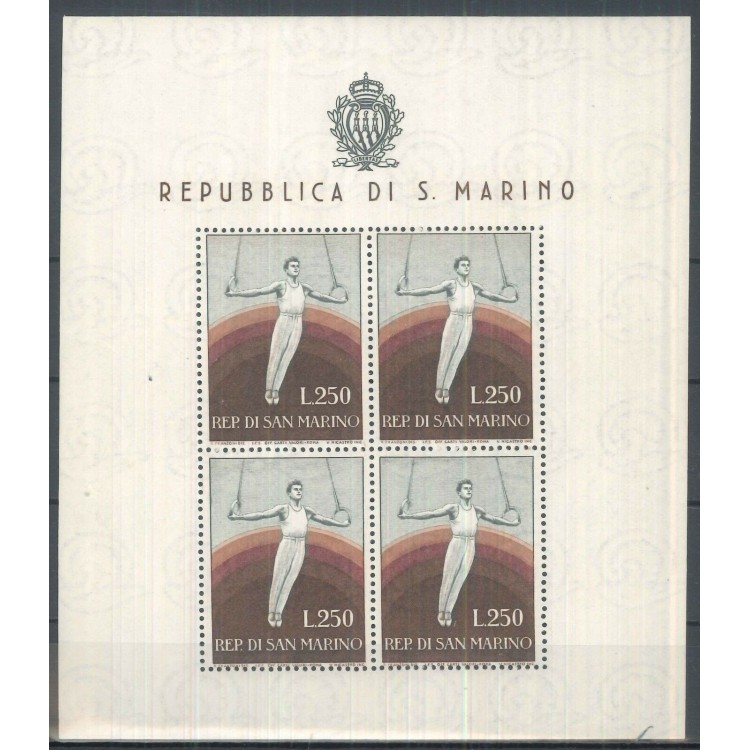 SAN MARINO 1954 Sport, gymnast s/s MNH** ©