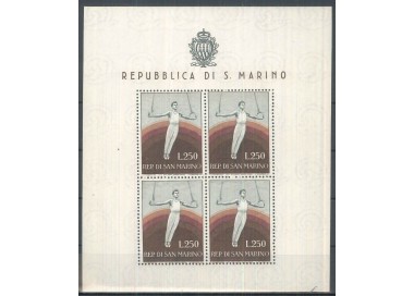 SAN MARINO 1954 Sport, ginnasta BF MNH** ©