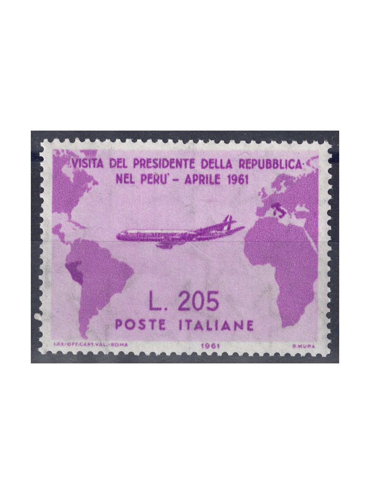 ITALY 1961 Gronchi rosa (excellent centering) MNH** ©