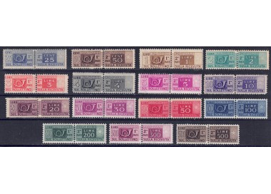 ITALY 1946-51 Postal parcels (wheel) 15v MNH** ©