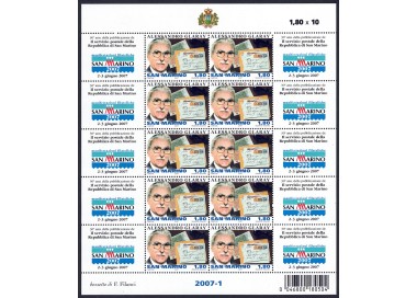 SAN MARINO 2007 Alessandro Glaray MF MNH**