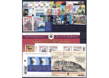 SAN MARINO 2007 Complete Year 32v + 4 s/s MNH**