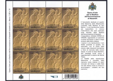 SAN MARINO 2008 Basilica of the Annunciation of Nazareth m/s MNH**
