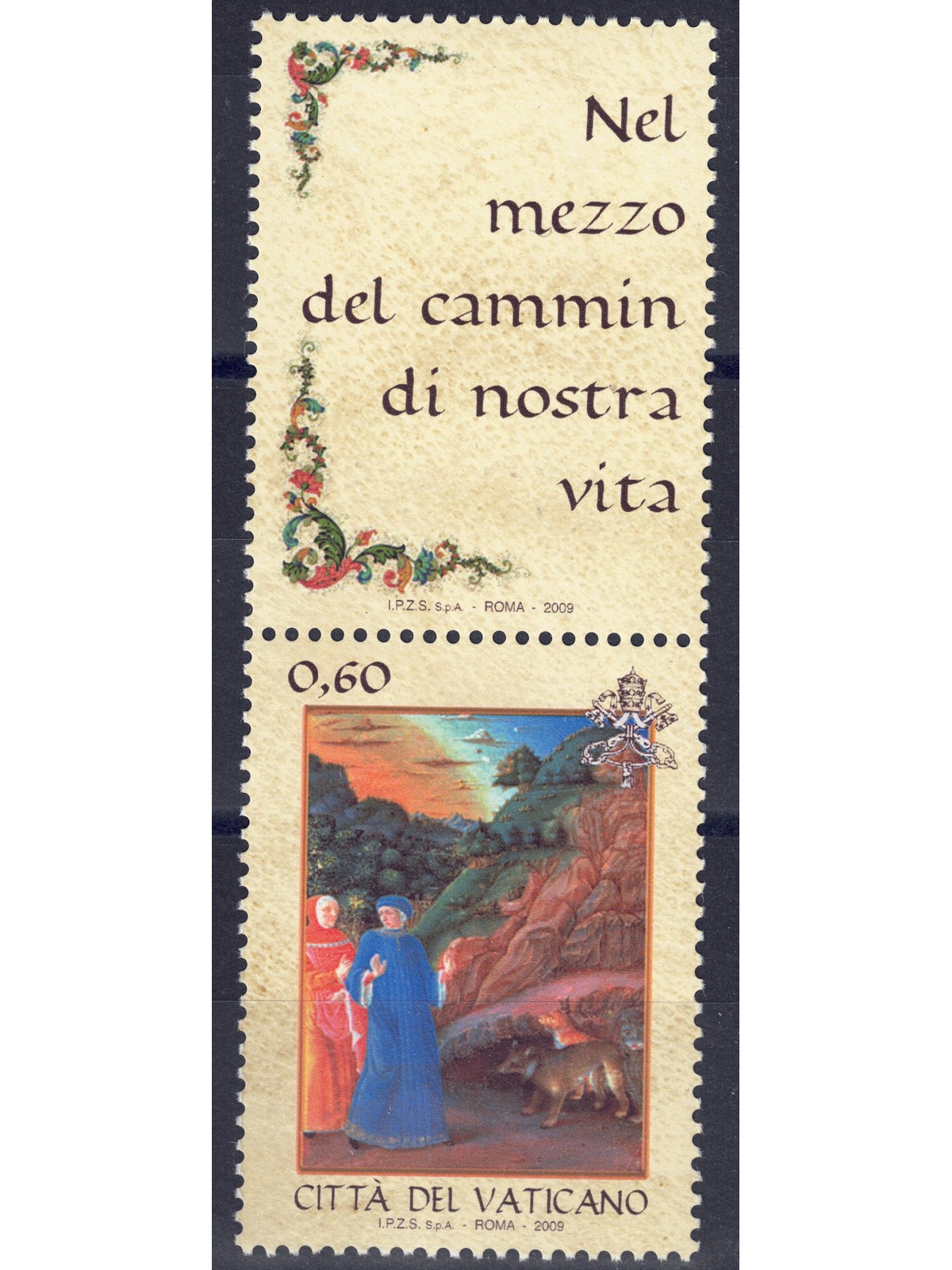 VATICAN 2009 Italian Language Day (vert.) MNH**