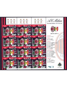 SAN MARINO 2011 Milan champion of Italy m/s MNH**